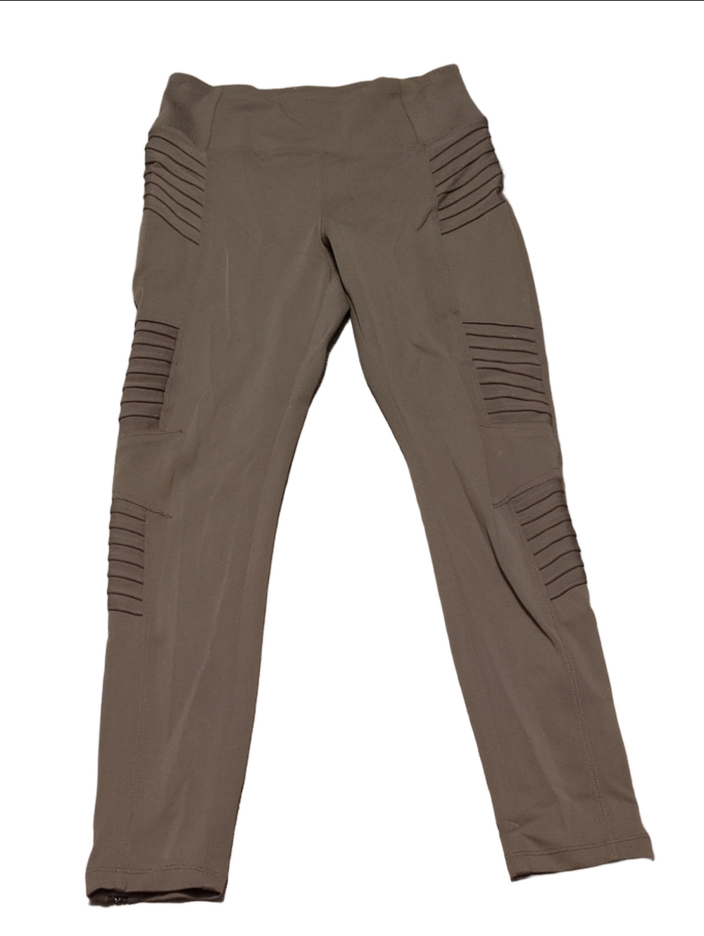 Athleta Delancey Moto Tights With Ankle Zippers Size Small